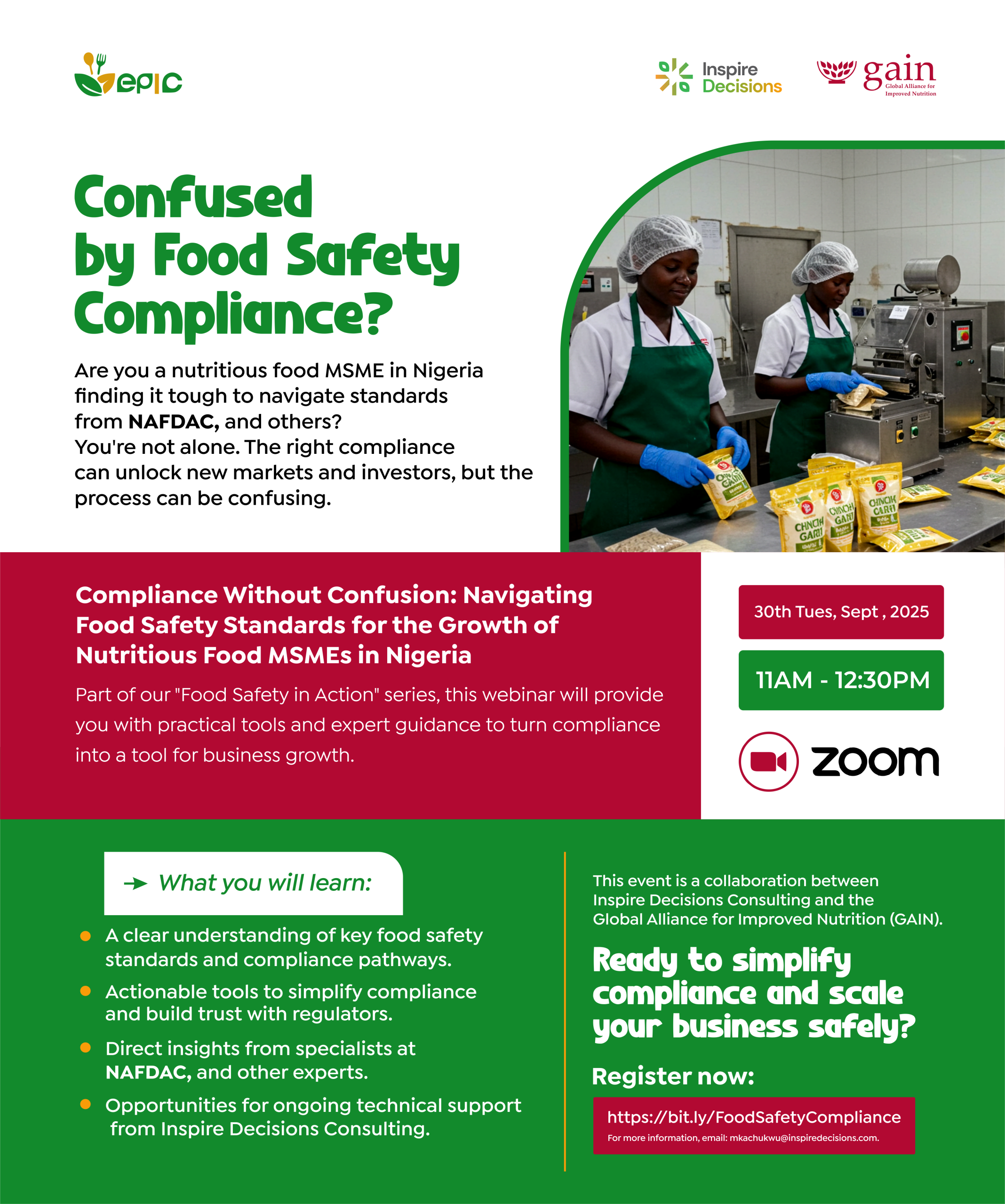 Confused by Food Safety Compliance IDC